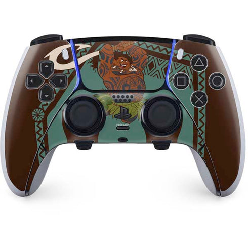 Disney Moana Maui Ready To Fight PS5 DualSense Edge Pro Controller Skin