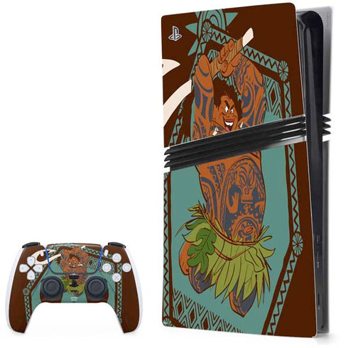 Disney Princess Moana Maui Ready To Fight PlayStation PS5 Skins