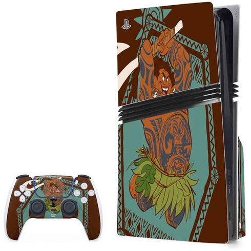 Disney Princess Moana Maui Ready To Fight PlayStation PS5 Skins