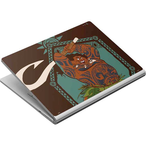 Disney Moana Maui Ready To Fight Surface Book Skin