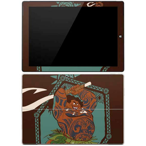 Disney Moana Maui Ready To Fight Surface Pro 3 Skin