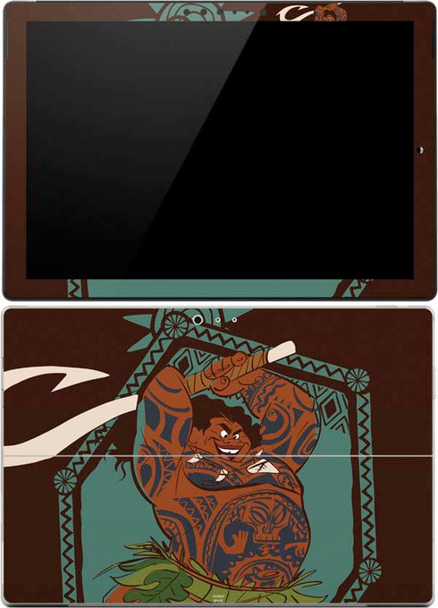 Disney Moana Maui Ready To Fight Surface Pro 4 Skin