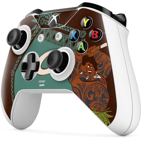Disney Moana Maui Ready To Fight Xbox One S Controller Skin