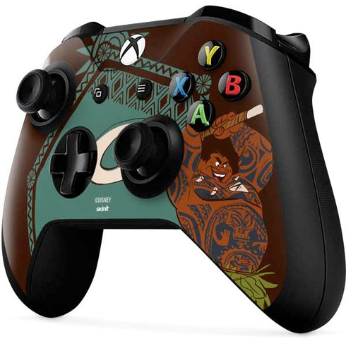 Disney Moana Maui Ready To Fight Xbox One X Controller Skin