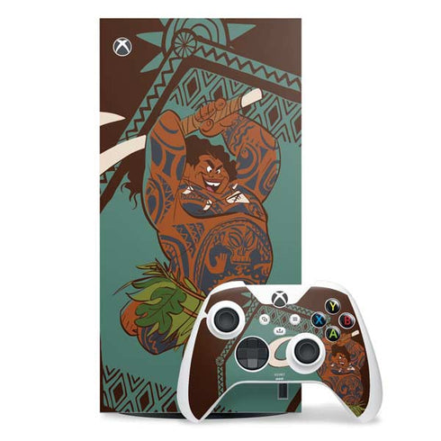 Disney Princess Moana Maui Ready To Fight Xbox Series X Skins