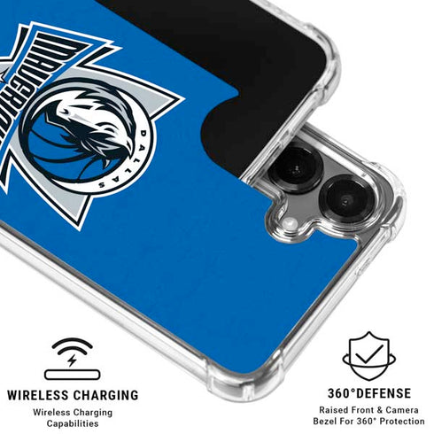 NBA Dallas Mavericks Distressed Galaxy S26 Plus Clear Case