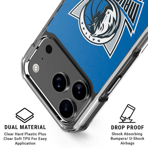 NBA Dallas Mavericks Distressed iPhone 17 Pro Max Clear Case