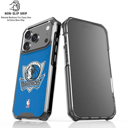 NBA Dallas Mavericks Distressed iPhone 17 Pro Max Clear Case