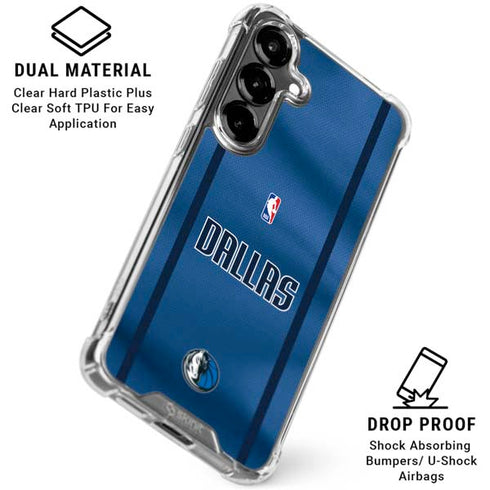 NBA Dallas Mavericks Jersey Galaxy S26 Clear Case