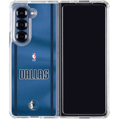 NBA Dallas Mavericks Jersey Galaxy Z Fold7 Clear Case