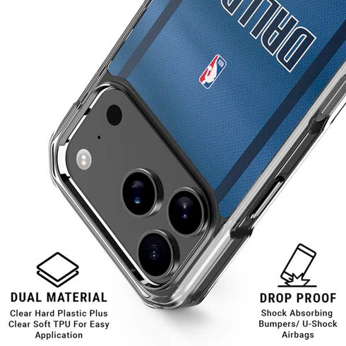 NBA Dallas Mavericks Jersey iPhone 17 Pro Clear Case