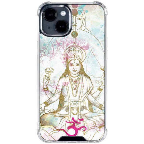 Meditation iPhone 15 Clear Case