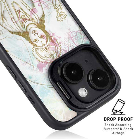 Meditation iPhone 15 Plus Kickstand Case