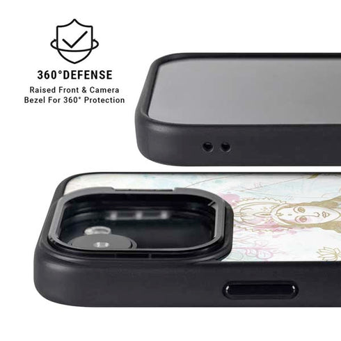 Meditation iPhone 16e Kickstand Case