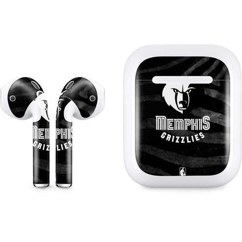 NBA Memphis Grizzlies Black Animal Print Apple AirPods Skin