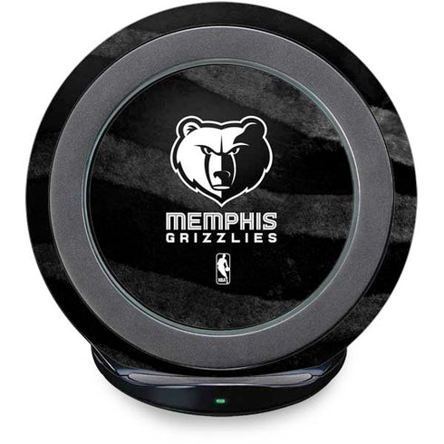 NBA Memphis Grizzlies Black Animal Print Fast Charge Wireless Charging Stand Skin