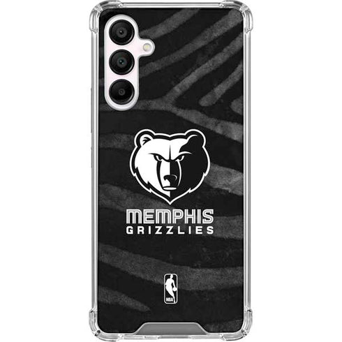 NBA Memphis Grizzlies Black Animal Print Galaxy A16 5G Clear Case