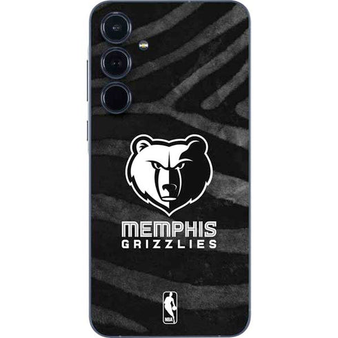 NBA Memphis Grizzlies Black Animal Print Galaxy A35 5G Skin