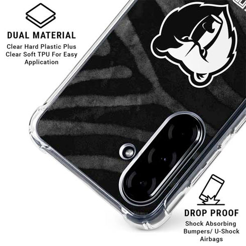 NBA Memphis Grizzlies Black Animal Print Galaxy A36 5G Clear Case