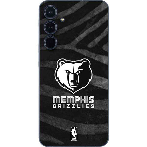NBA Memphis Grizzlies Black Animal Print Galaxy A55 5G Skin