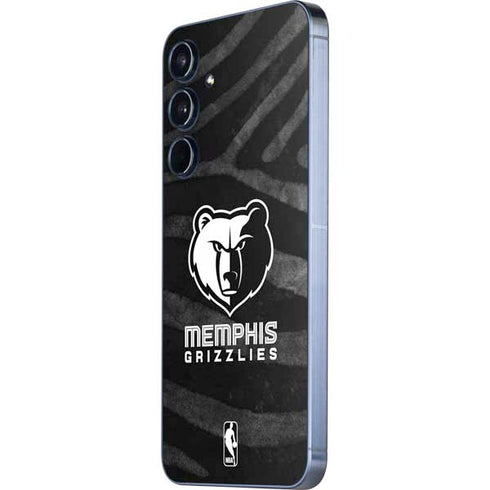 NBA Memphis Grizzlies Black Animal Print Galaxy A55 5G Skin