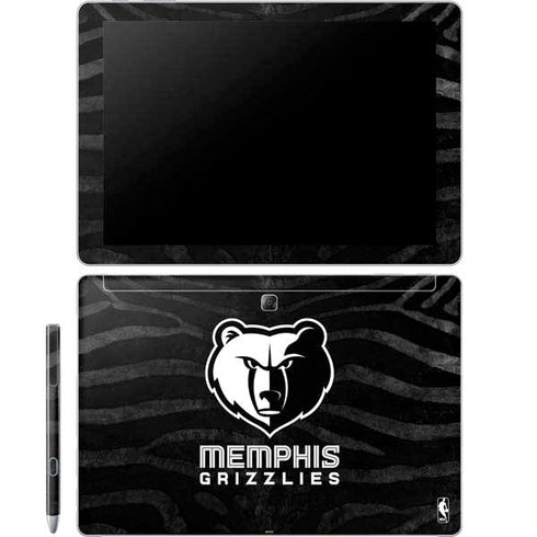 NBA Memphis Grizzlies Black Animal Print Galaxy Book 12in Skin