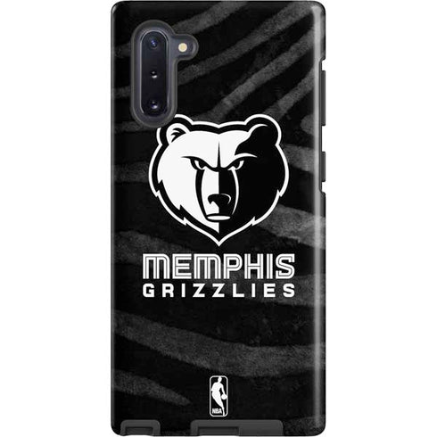 NBA Memphis Grizzlies Black Animal Print Galaxy Cases