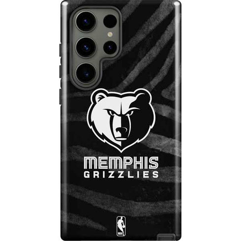 NBA Memphis Grizzlies Black Animal Print Galaxy S23 Ultra Pro Case