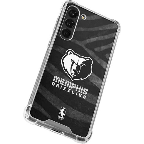 NBA Memphis Grizzlies Black Animal Print Galaxy S24 FE Clear Case