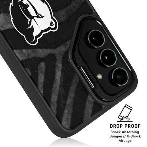 NBA Memphis Grizzlies Black Animal Print Galaxy S25 Plus Kickstand Case