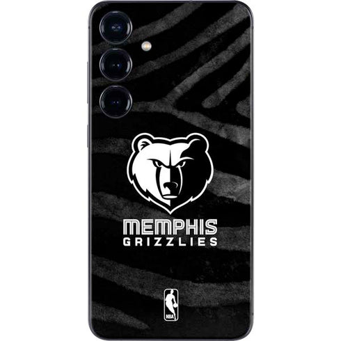 NBA Memphis Grizzlies Black Animal Print Galaxy S25 Plus Skin