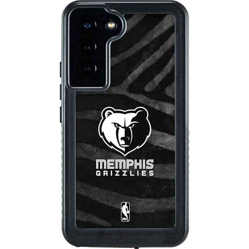 NBA Memphis Grizzlies Black Animal Print Galaxy S24 Plus Waterproof Case