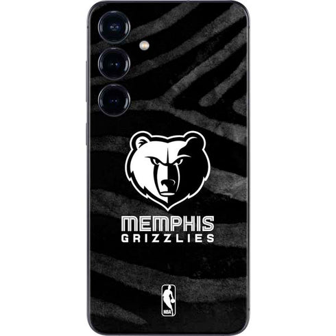 NBA Memphis Grizzlies Black Animal Print Galaxy S25 Skin
