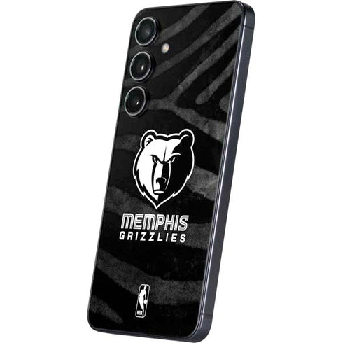 NBA Memphis Grizzlies Black Animal Print Galaxy S24 Skin