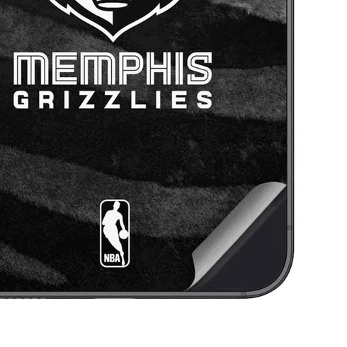 NBA Memphis Grizzlies Black Animal Print Galaxy S25 Skin