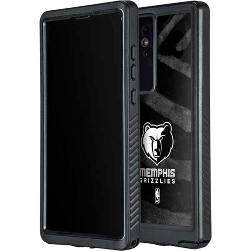 NBA Memphis Grizzlies Black Animal Print Galaxy S24 Ultra Waterproof Case