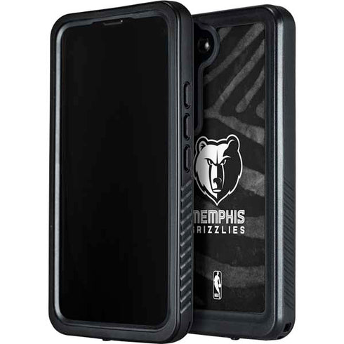 NBA Memphis Grizzlies Black Animal Print Galaxy S24 Waterproof Case