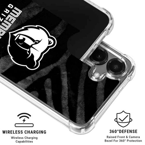 NBA Memphis Grizzlies Black Animal Print Galaxy S26 Clear Case