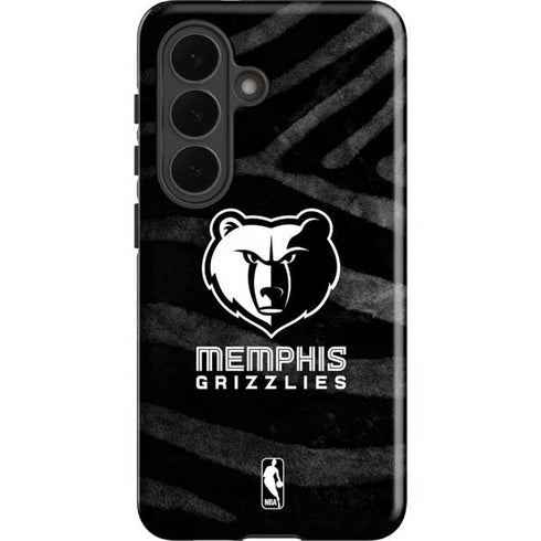 NBA Memphis Grizzlies Black Animal Print Galaxy S26 Impact Case
