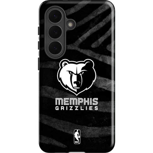 NBA Memphis Grizzlies Black Animal Print Galaxy S26 Plus Impact Case