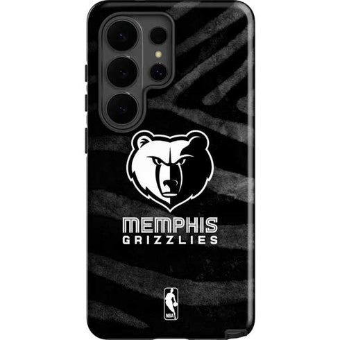 NBA Memphis Grizzlies Black Animal Print Galaxy S26 Ultra Impact Case
