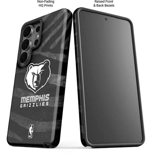 NBA Memphis Grizzlies Black Animal Print Galaxy S26 Ultra Impact Case