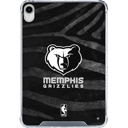 NBA Memphis Grizzlies Black Animal Print iPad 11th Gen (2025) Clear Case