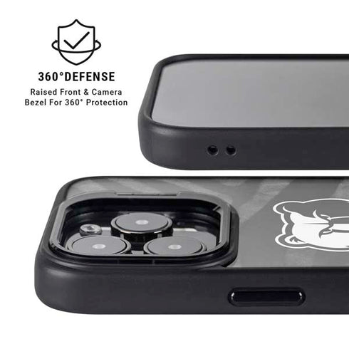 NBA Memphis Grizzlies Black Animal Print iPhone 14 Pro Kickstand Case