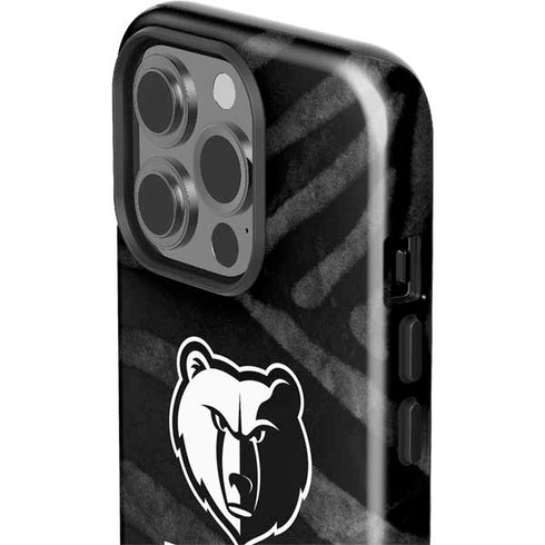 NBA Memphis Grizzlies Black Animal Print iPhone 15 Pro Impact Case