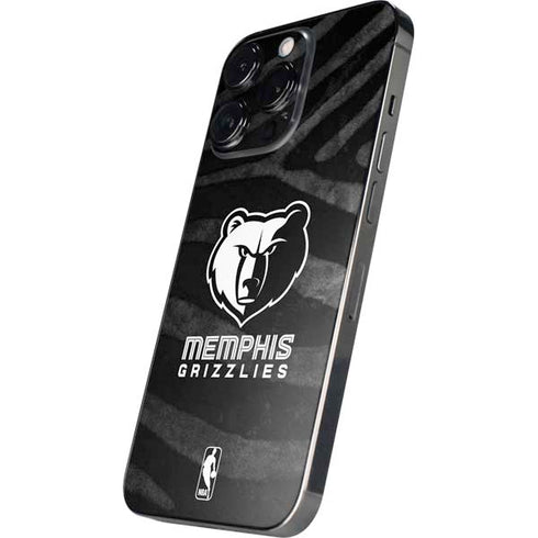 NBA Memphis Grizzlies Black Animal Print iPhone 15 Pro Max Skin