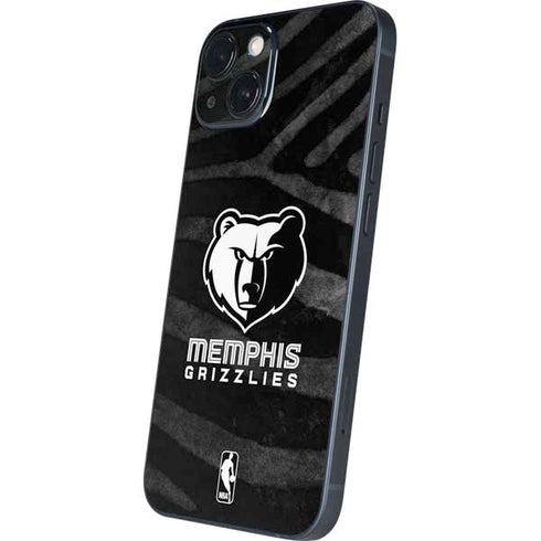 NBA Memphis Grizzlies Black Animal Print iPhone 15 Skin