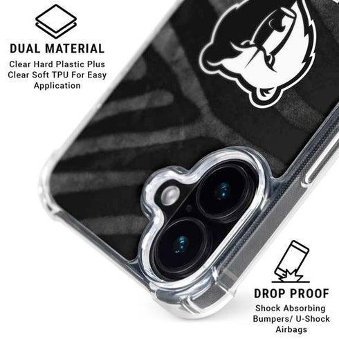 NBA Memphis Grizzlies Black Animal Print iPhone 16 Plus MagSafe Case