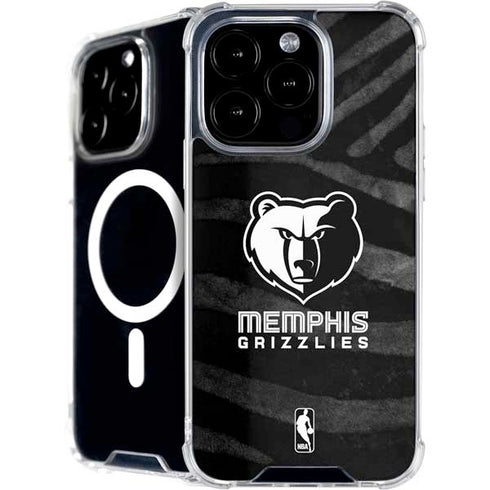NBA Memphis Grizzlies Black Animal Print iPhone 16 Pro Max MagSafe Case