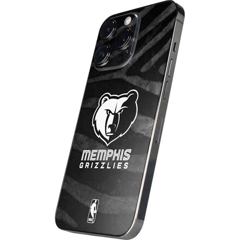 NBA Memphis Grizzlies Black Animal Print iPhone 16 Pro Max Skin
